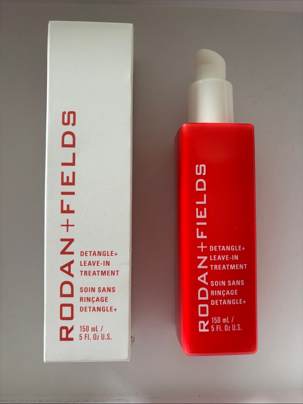 Rodan + Fields Detangle+ Leave-In Treatment — Red & White Packaging